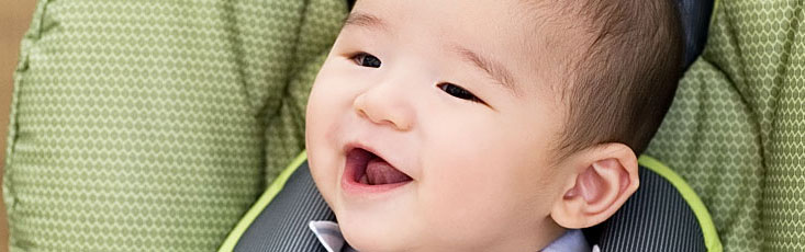 In His High Chair